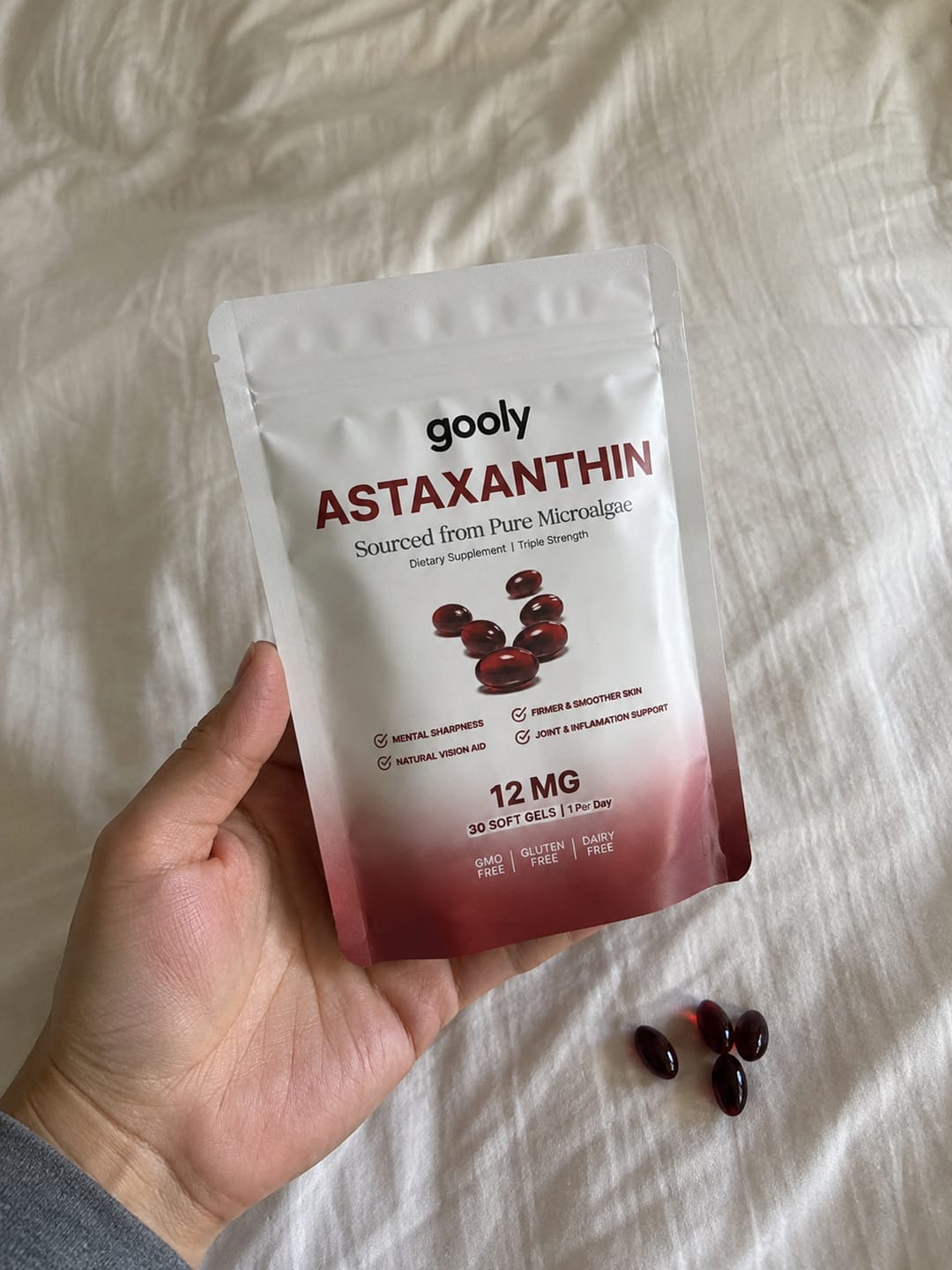 Customer photo review of Astaxantina 12 mg