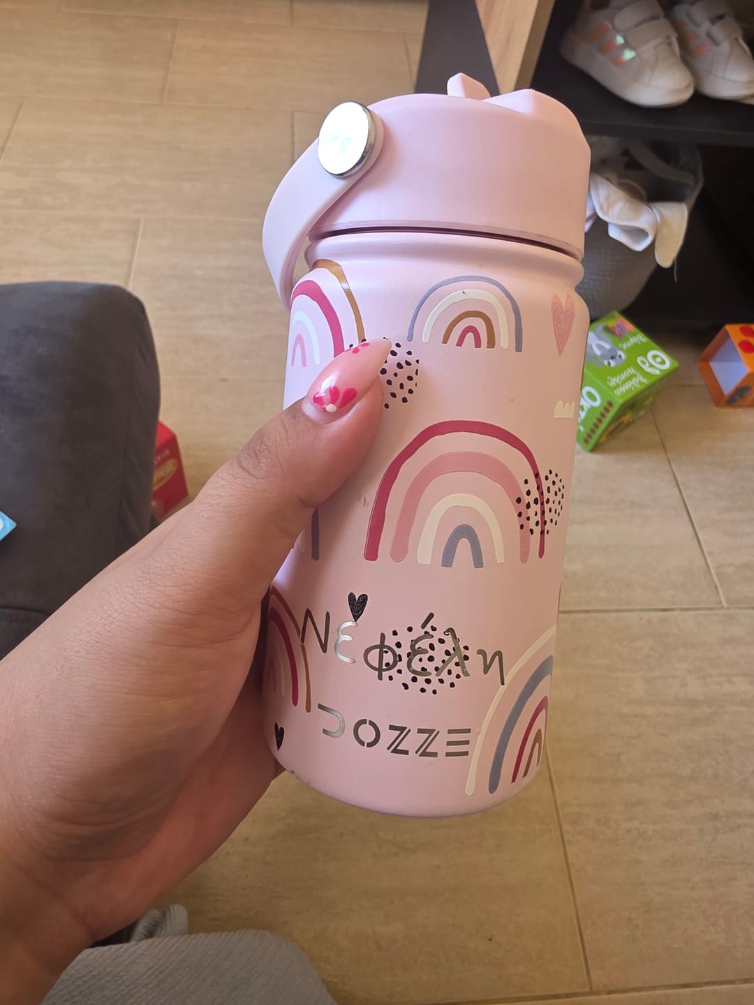 Customer photo review of DOZZE Kids Water Bottle | 355ml