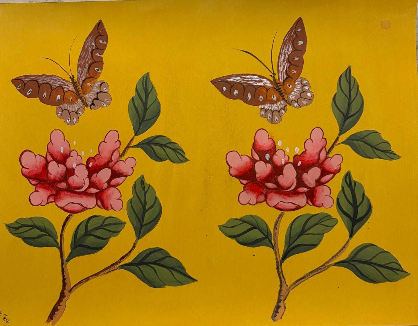 Customer photo review of The Chinoiserie Acrylics Workshop