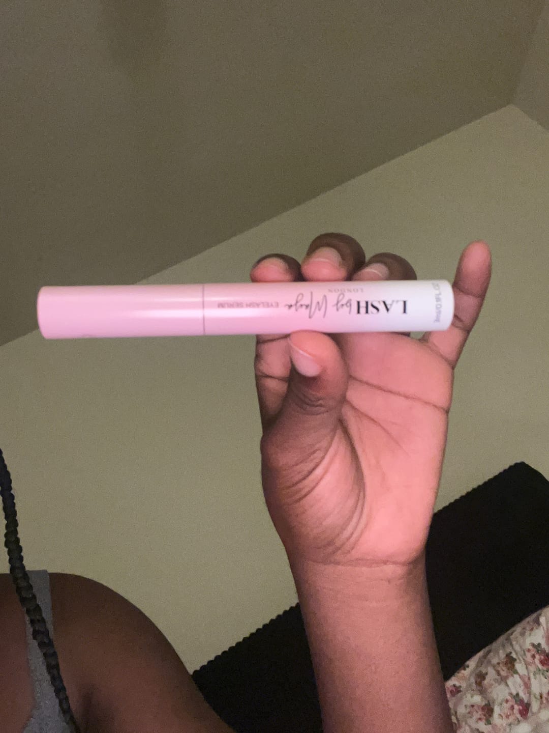 Customer photo review of LASH GROWTH SERUM