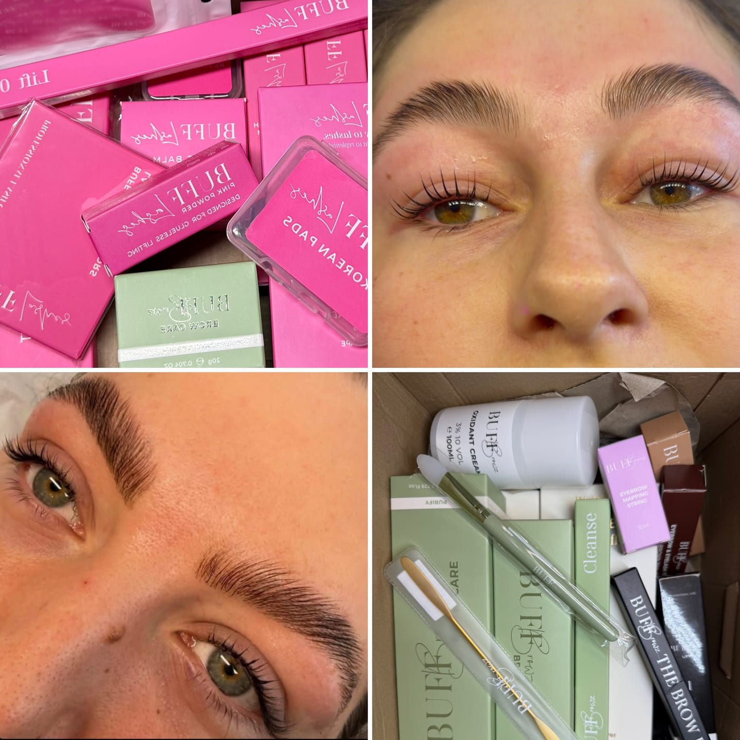 Customer photo review of Buff Lashes - Hybrid Anatomical Lash Lift Shields