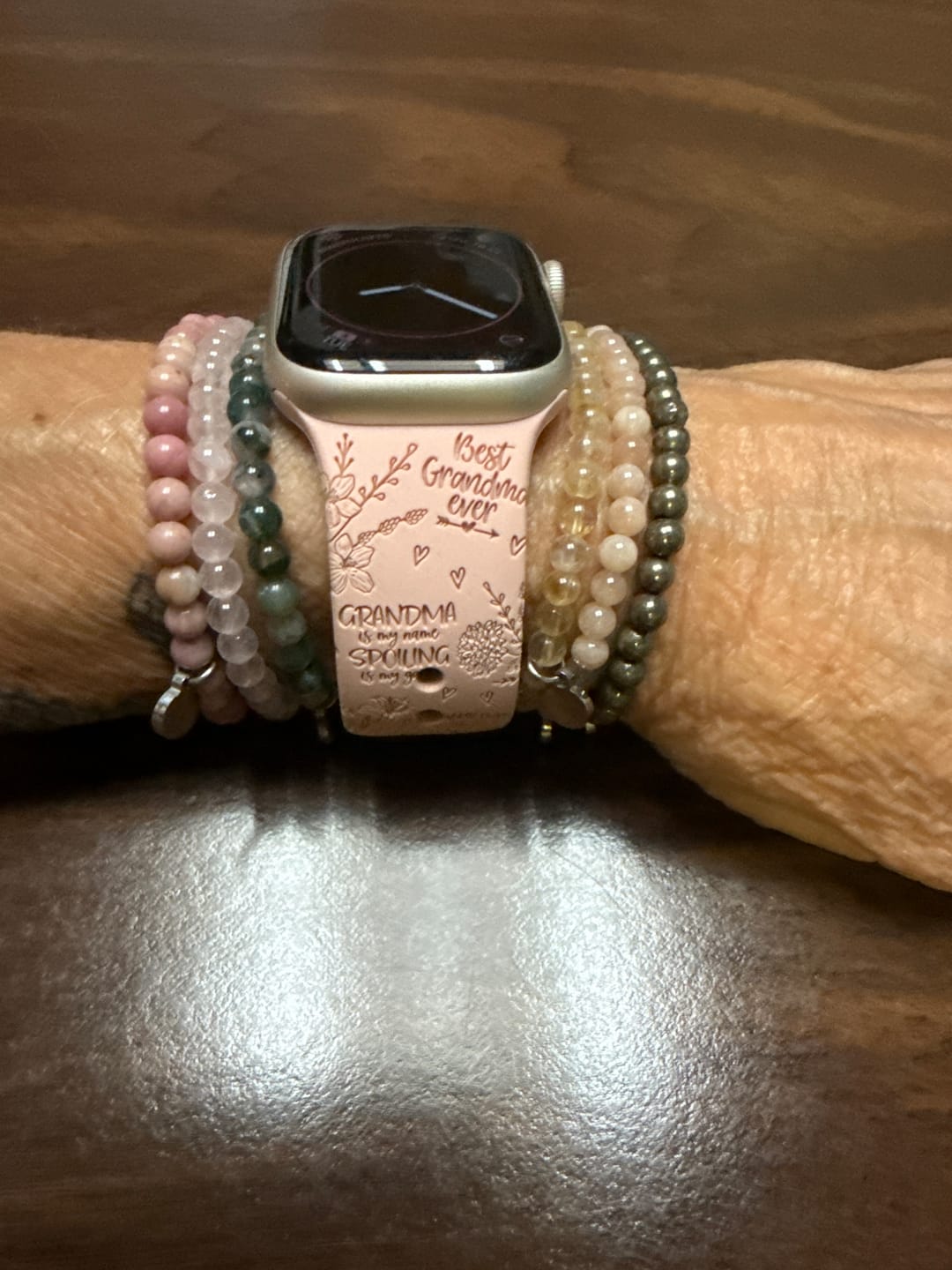 Customer photo review of Heart Chakra (Anahata) Bracelet Pack Mini