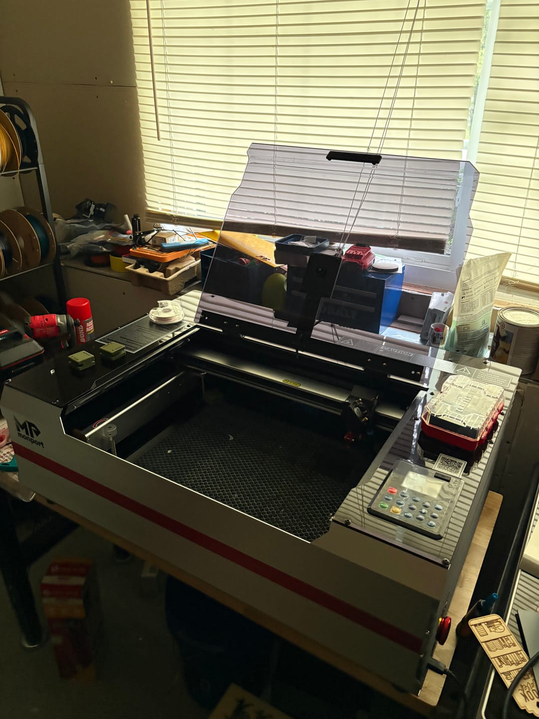 Customer photo review of Monport Reno45 Pro Vision 45W Desktop CO2 Laser Engraver & Cutter (16" X 12") with 8MP HD Camera and Magnetic Assisted Focus