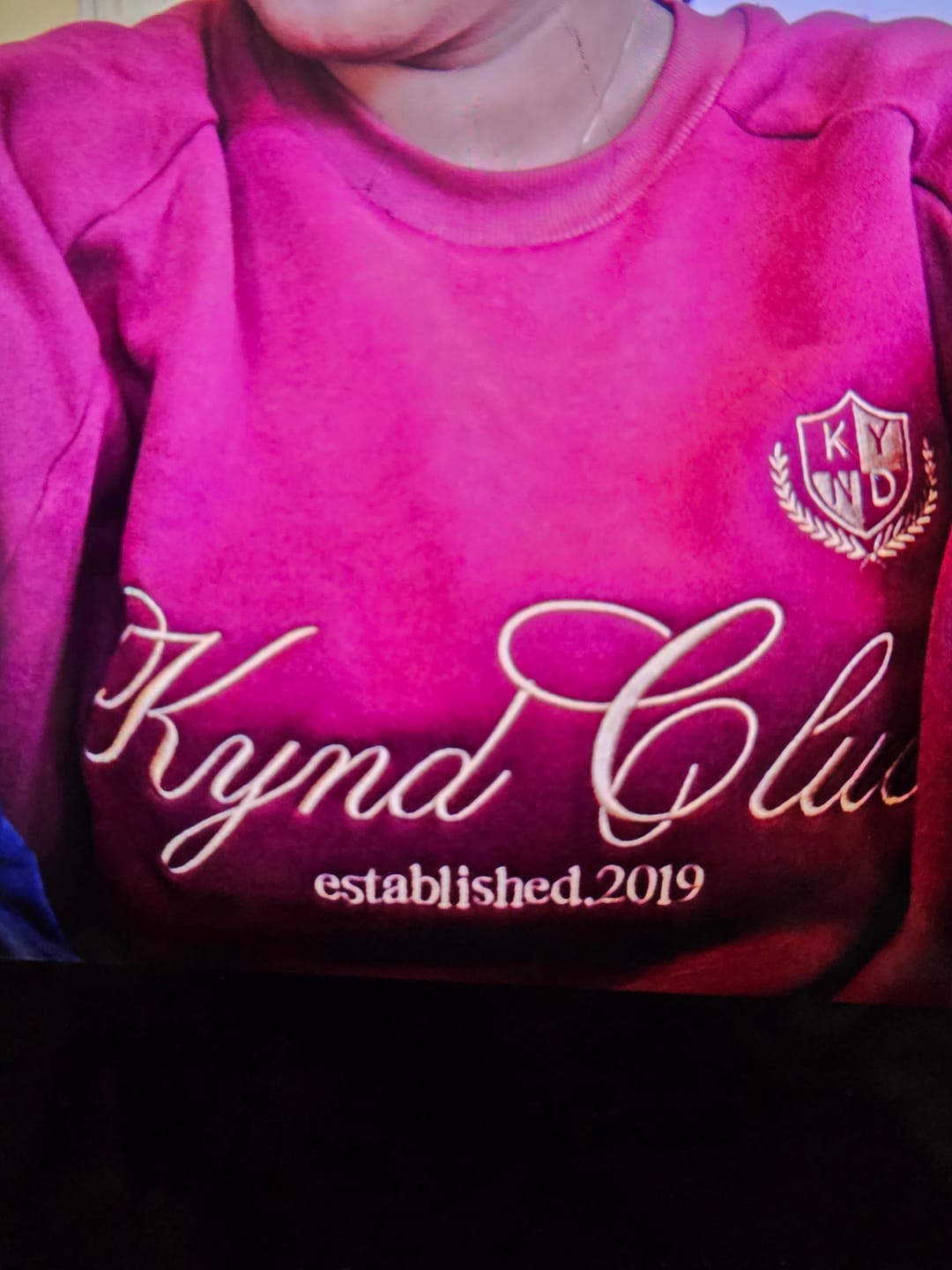 Customer photo review of Classic Romance Sweatshirt