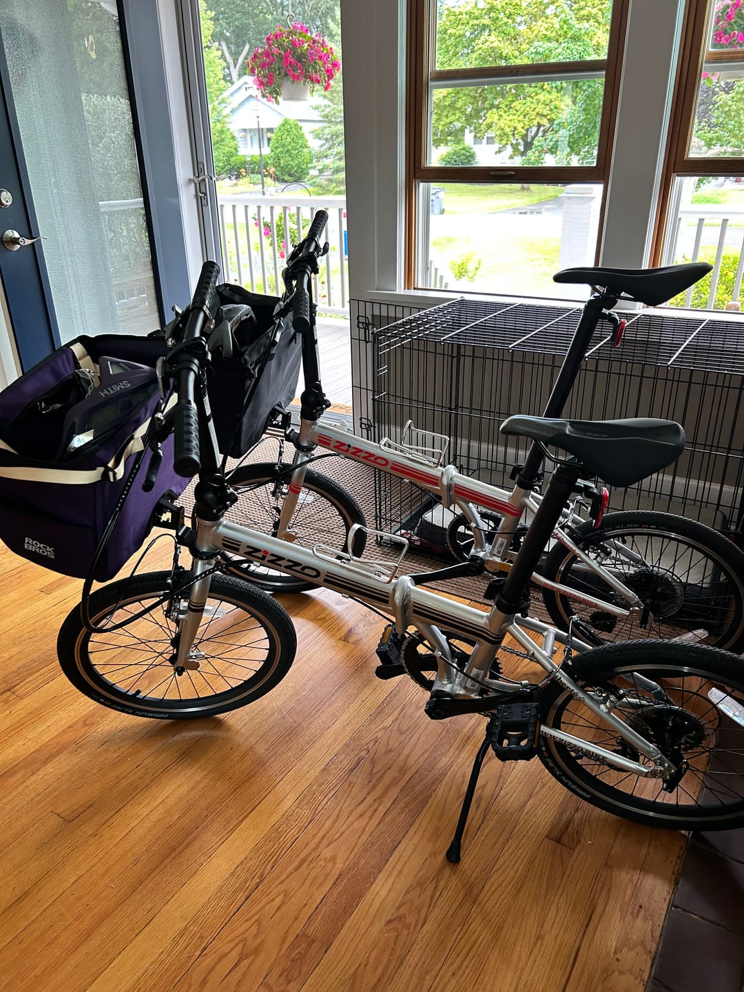 Customer photo review of Folding Bike Handlebar Bag Basket Bag - 16L