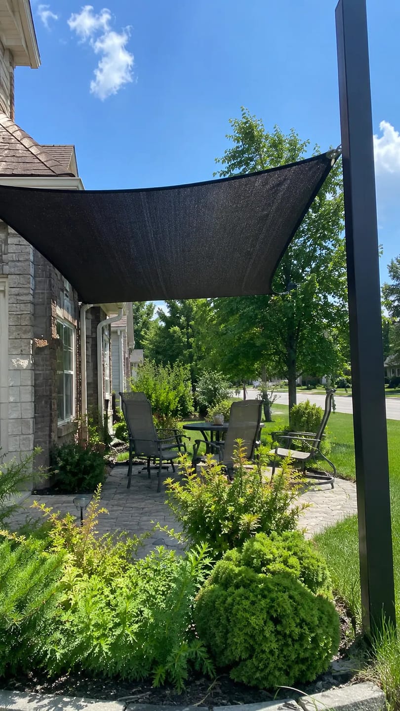 Customer photo review of Zonbescherming Pro – Premium zonbeschermingsnet voor terras & tuin