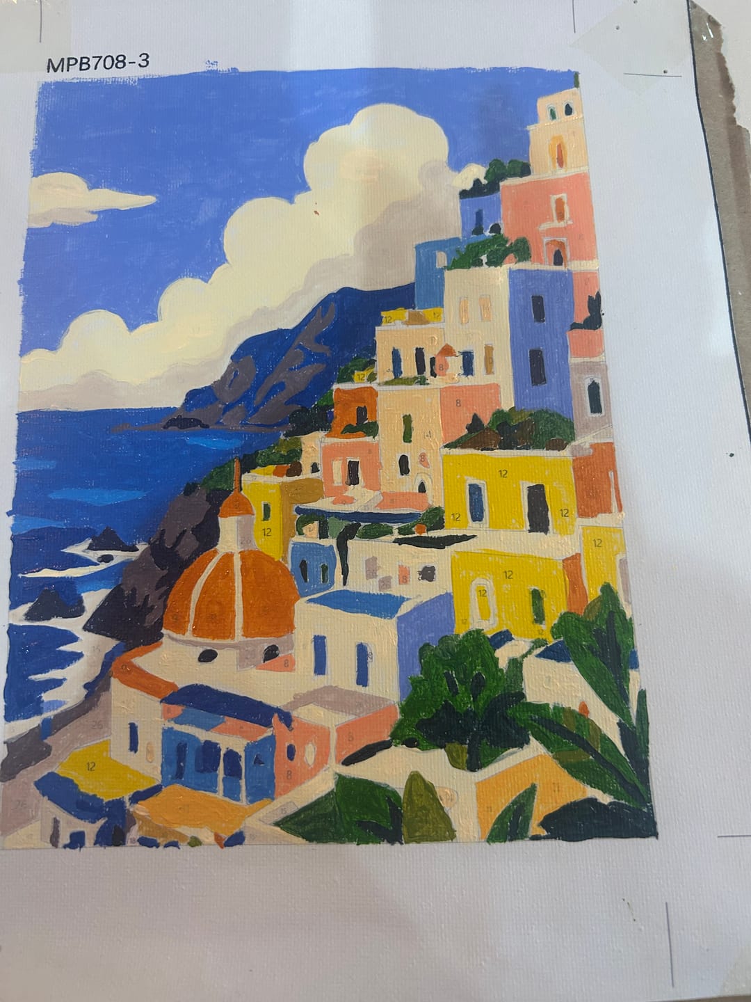 Customer photo review of 6 Mini Paintings - Mediterranean Dream Set