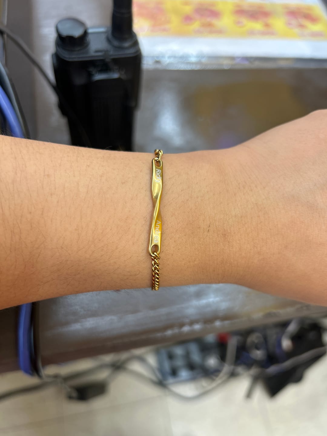 Customer photo review of Beyond Love Personalized Bracelet Set