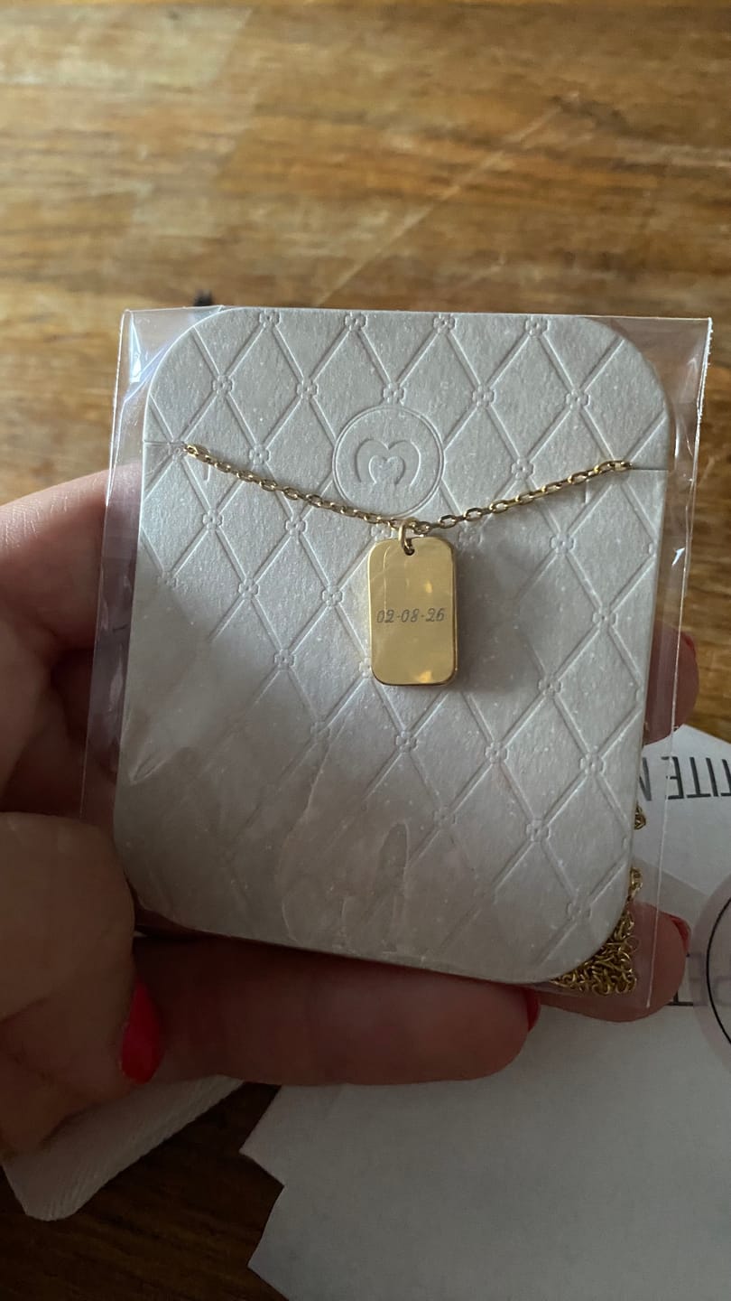 Customer photo review of Collar Placa - Personalizado