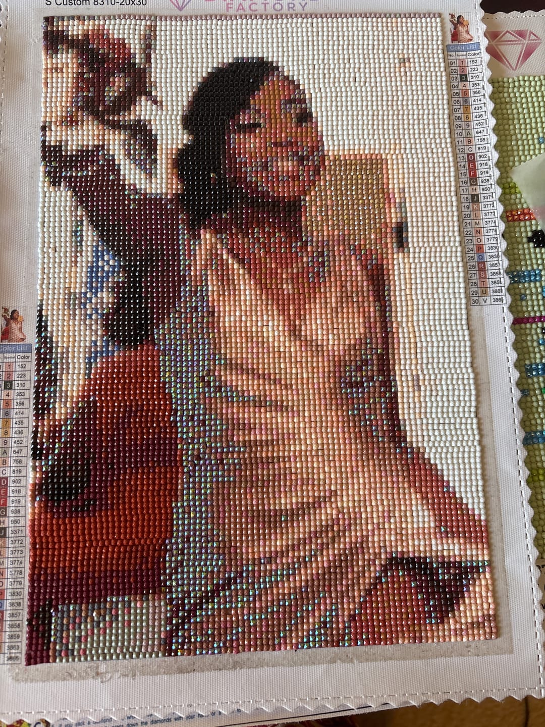 Customer photo review of Custom Diamond Painting Kit
