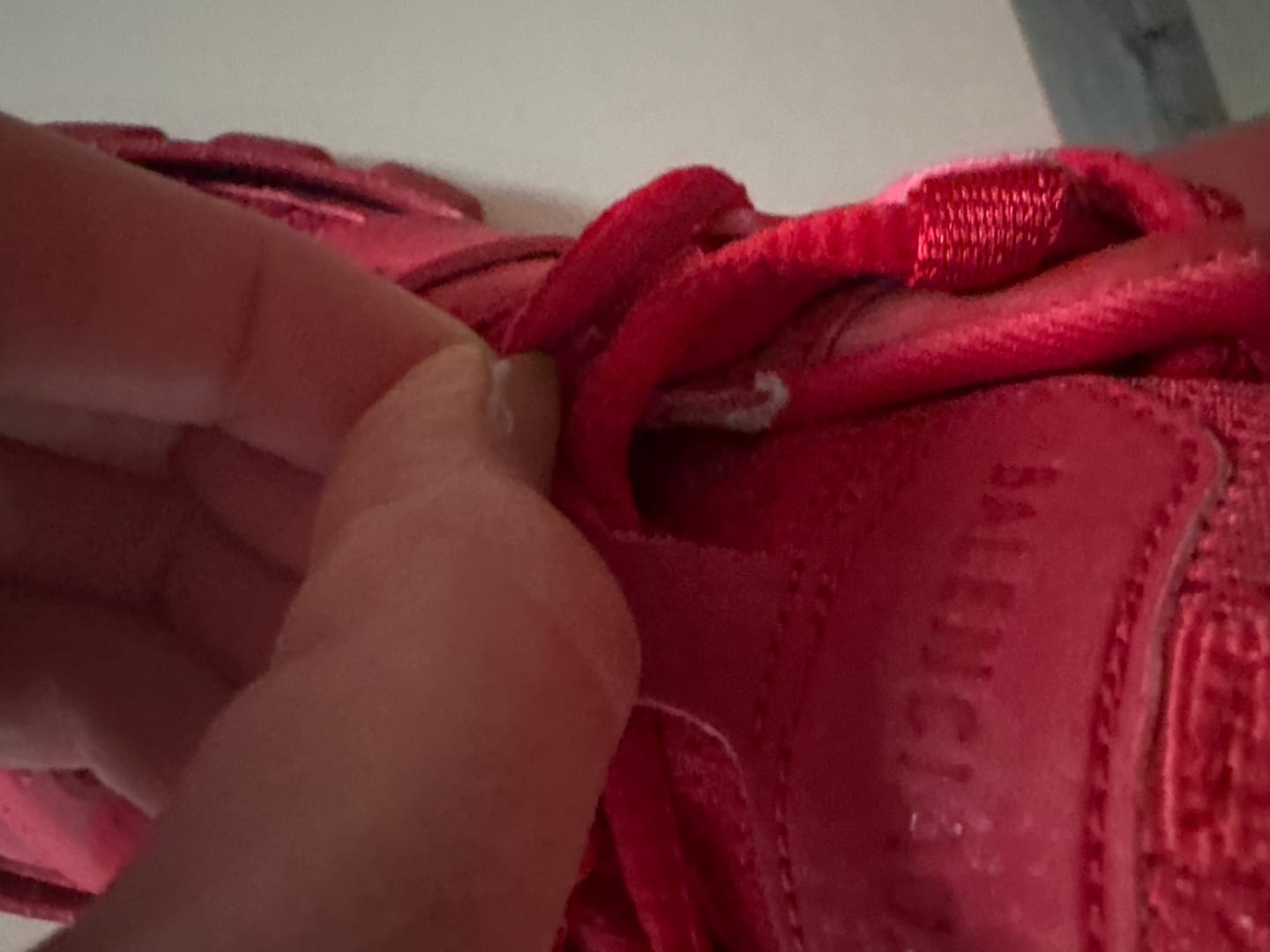 Customer photo review of Balenciaga Track 'Red'
