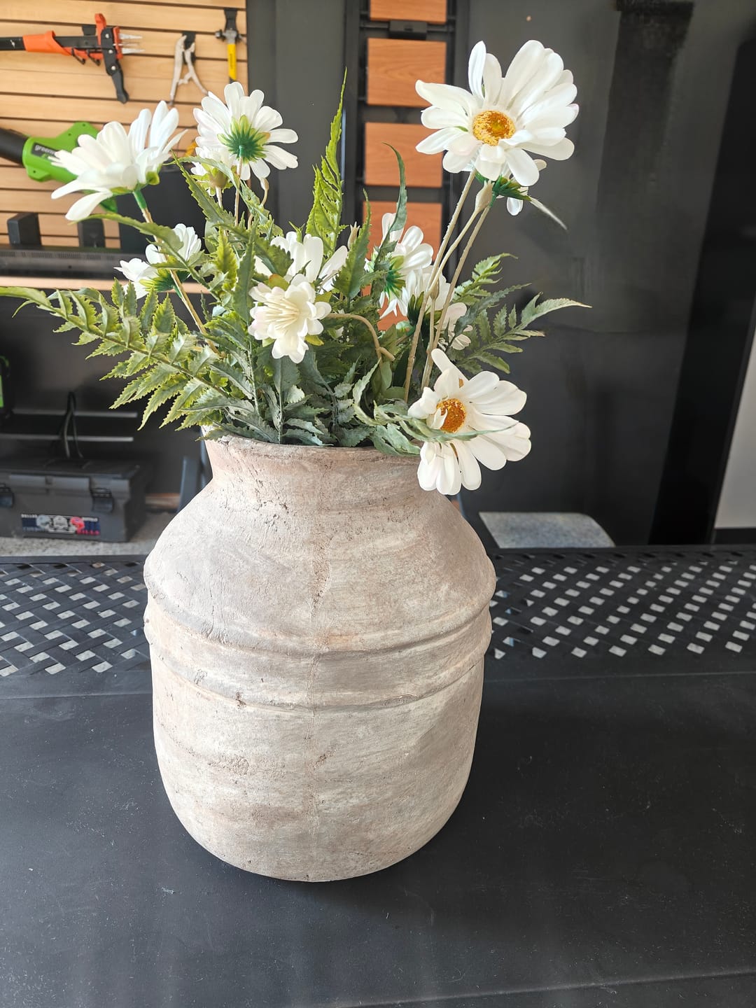 Customer photo review of Ava Whitewash Vase