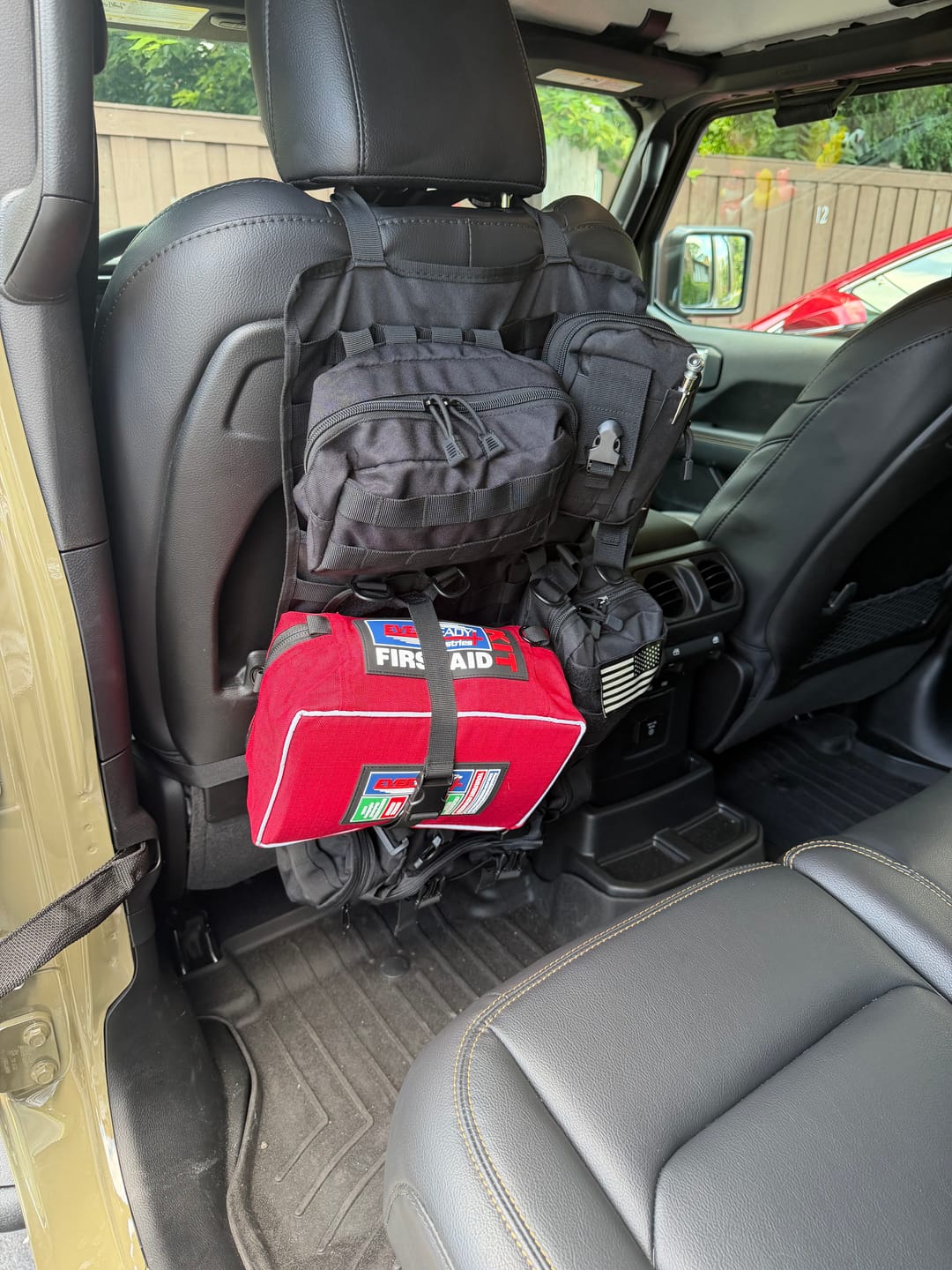 Customer photo review of Tactical MOLLE Seat Organizer Full Set