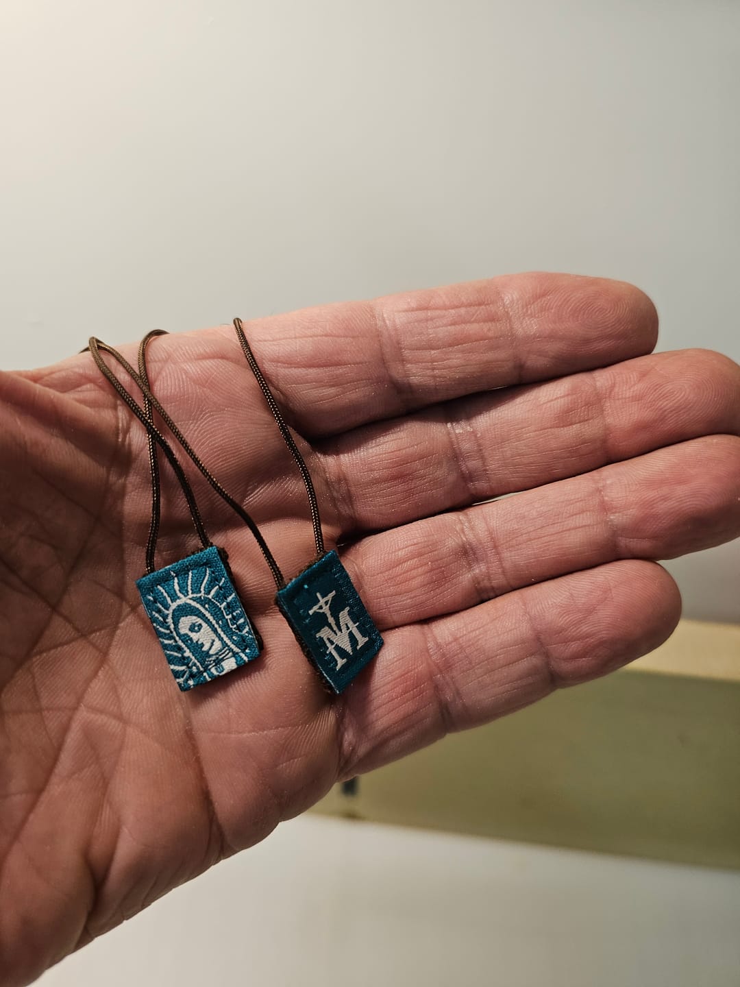 Customer photo review of Guadalupe Mini | Our lady of Guadalupe Premium Brown Scapular