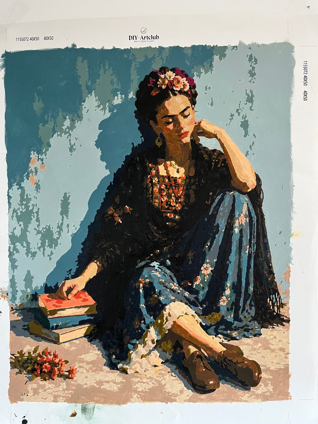 Customer photo review of Frida Kahlo | Paint by Number