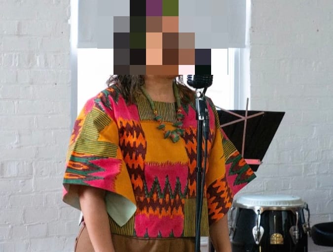 Customer photo review of MIRA TOP | MYSTIC IKAT