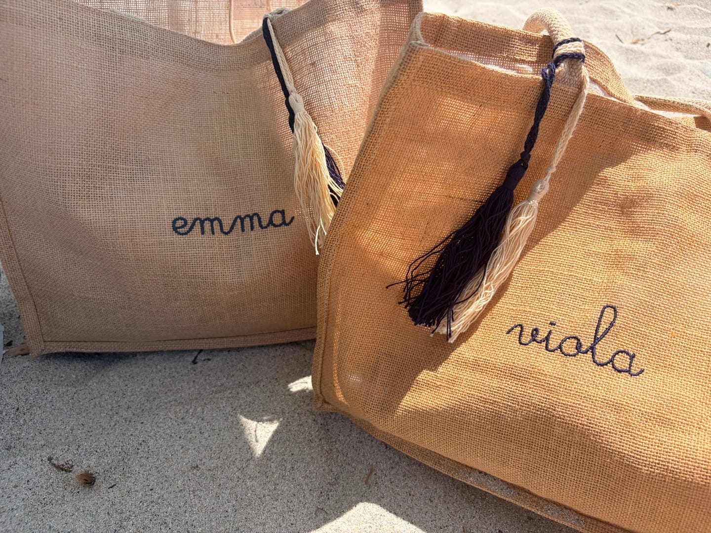 Customer photo review of Borsa Tote in Juta - Naturale