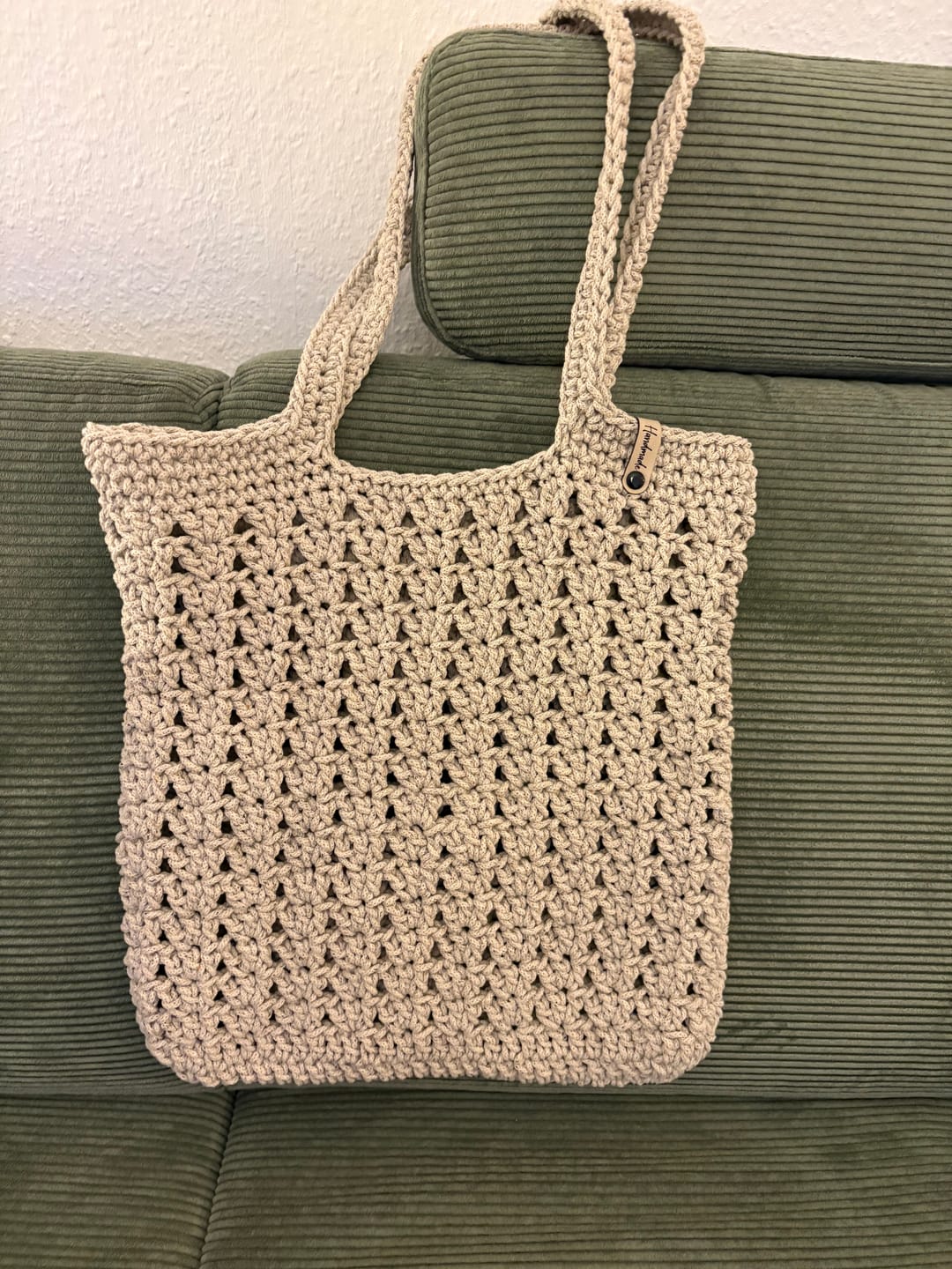 Customer photo review of Label-Set "Handmade" FARBMIX- CS0016 - für Häkelkörbe etc.