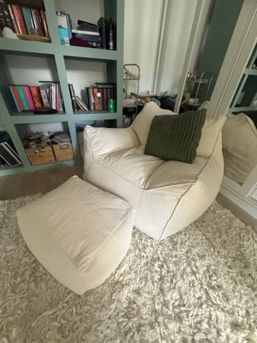 Customer photo review of DODO BEAN BAG - CORDUROY BABY PINK