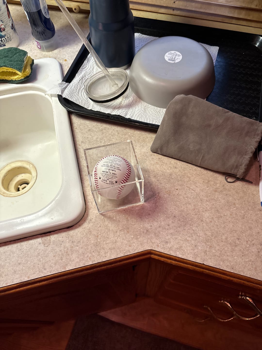 Customer photo review of To My GrandSon - You Will Never Lose - Baseball