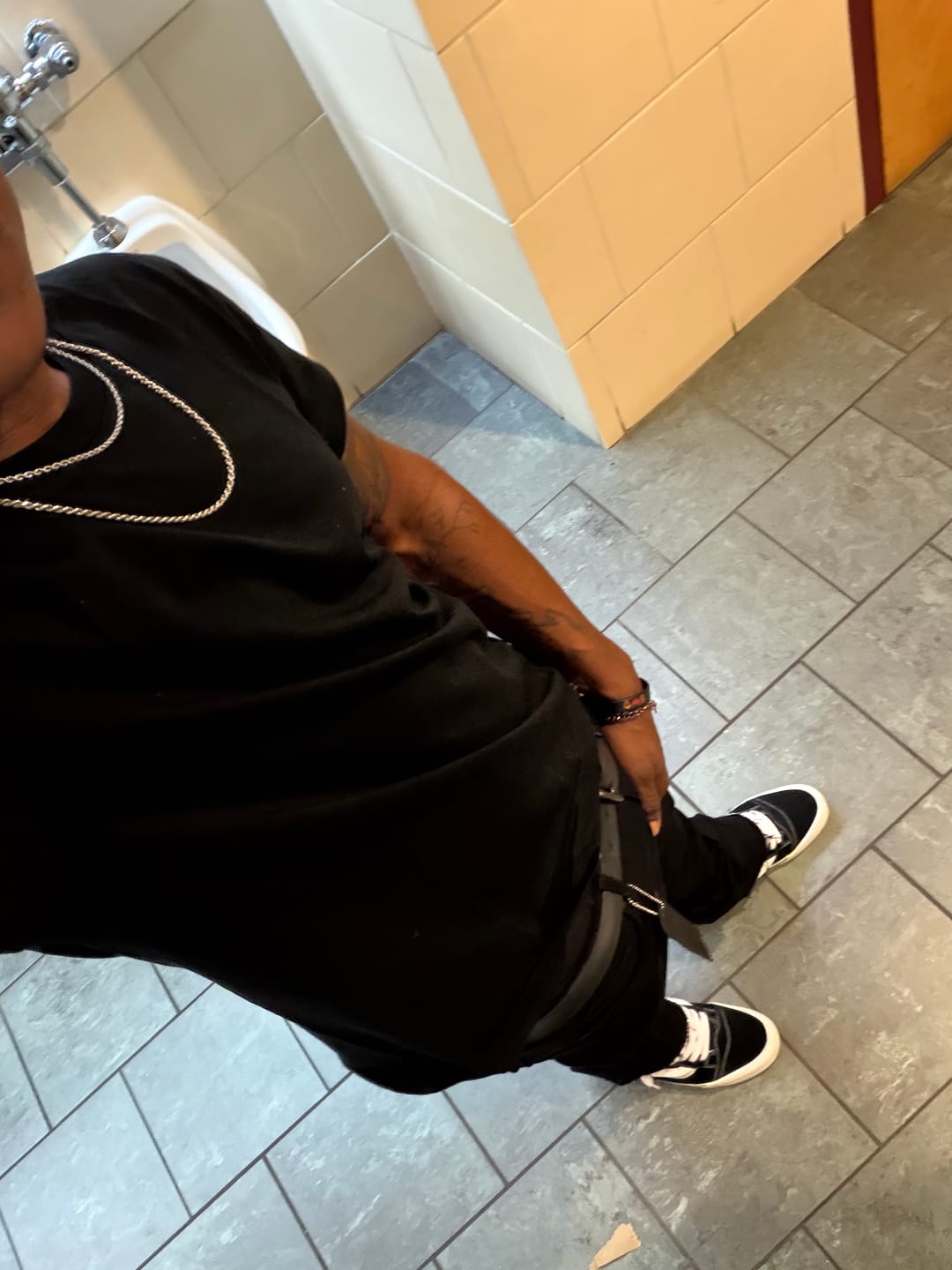 Customer photo review of Vortex Stacked Denim Jeans (Black)