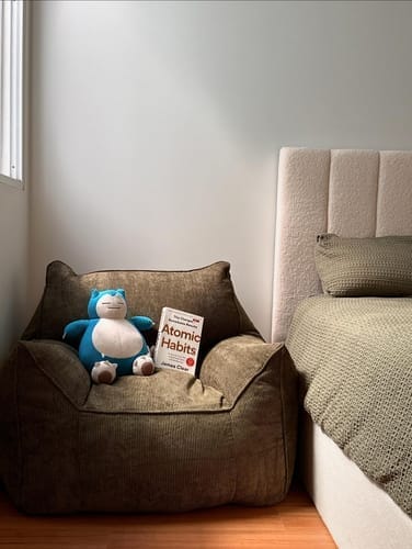 Customer photo review of DODO BEAN BAG - CORDUROY BABY PINK
