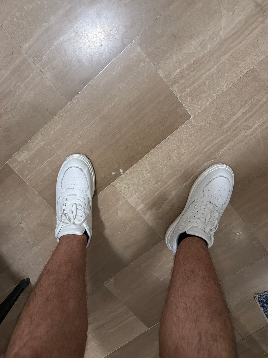 Customer photo review of ELEVATESHOES WHITE CASUAL