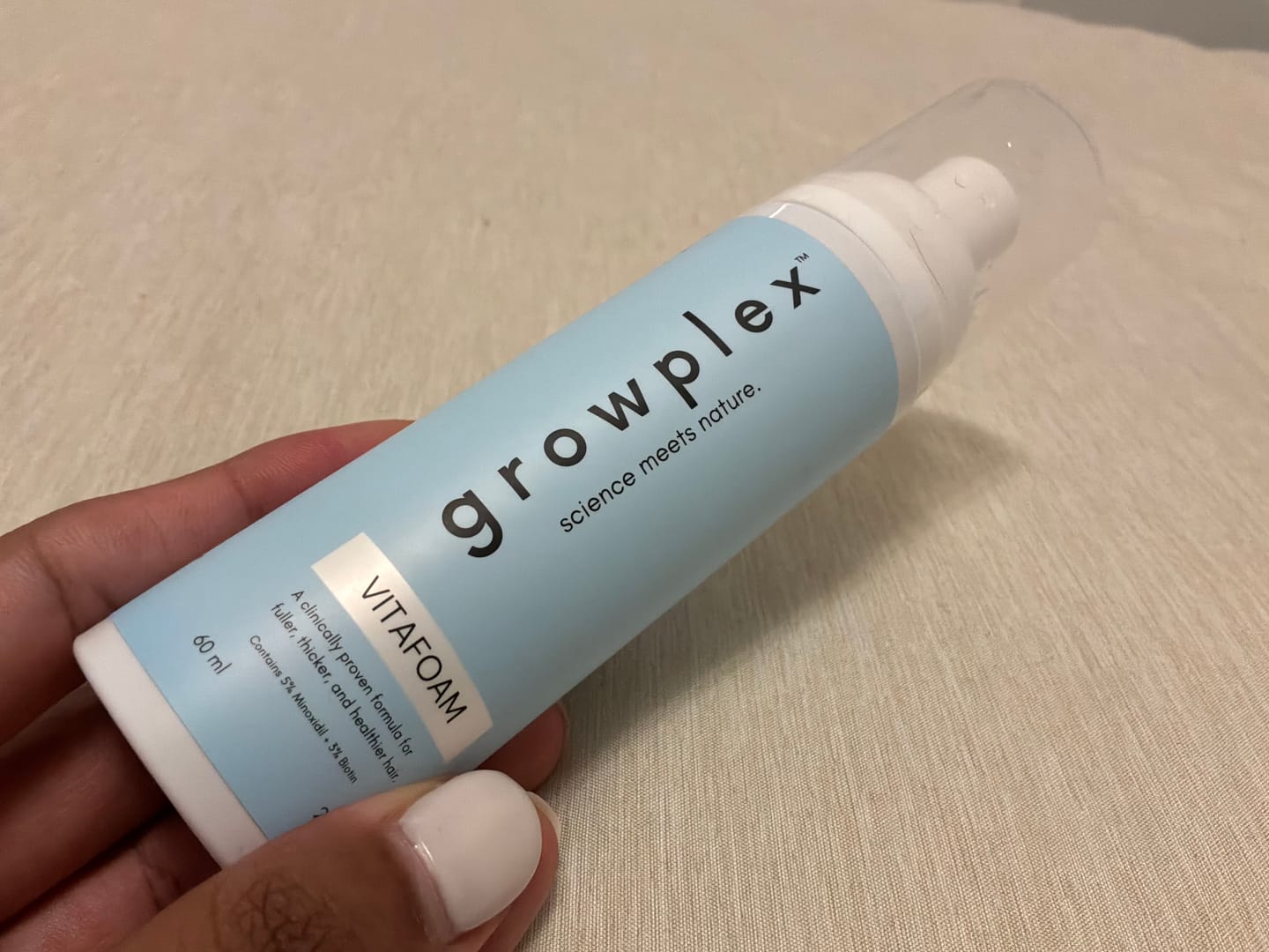 Customer photo review of VITAFOAM ™ Hair Growth Formula