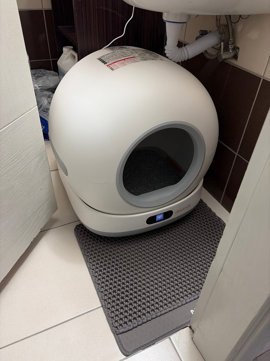 Customer photo review of Otomatik Kedi Tuvaleti | 72L, 7L Atık Hazneli, UV, Wifi, Mobil Kontrol, Akıllı Kedi Tuvaleti (X8624)