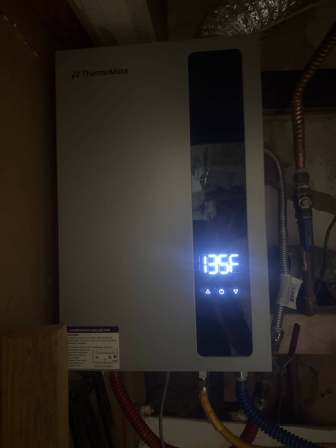 Customer photo review of 5.28 GPM Condensing Residential Natural Gas Tankless Water Heater