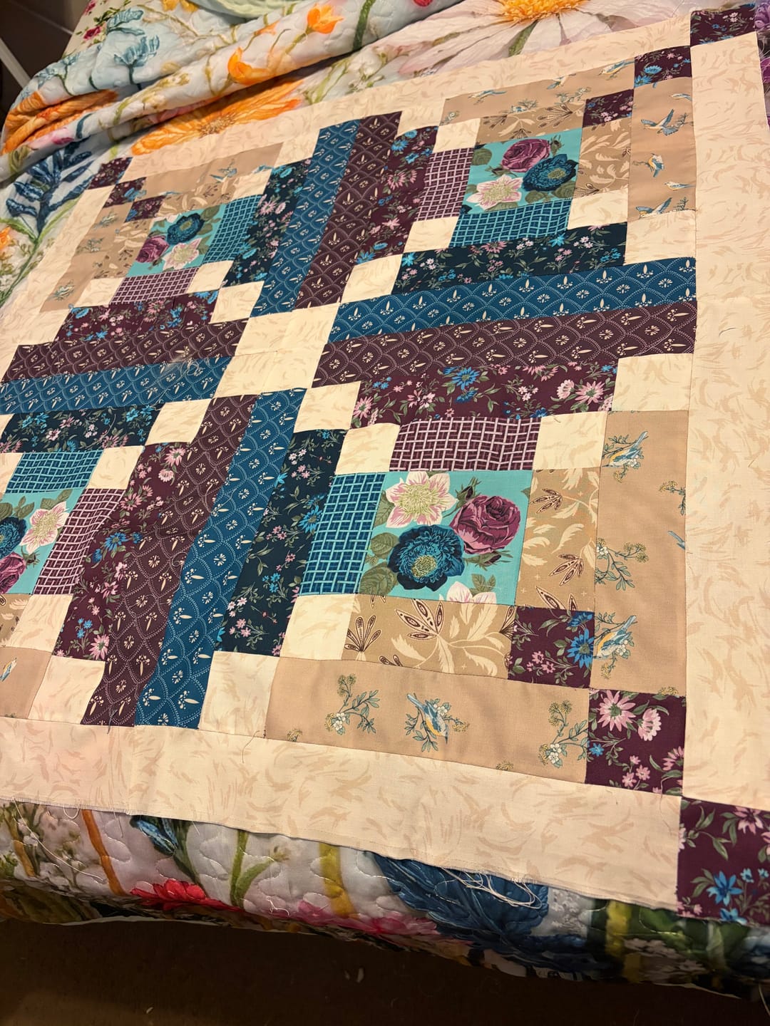 Customer photo review of Block Of The Month - Velvet Cascade (108.5" x 108.5")