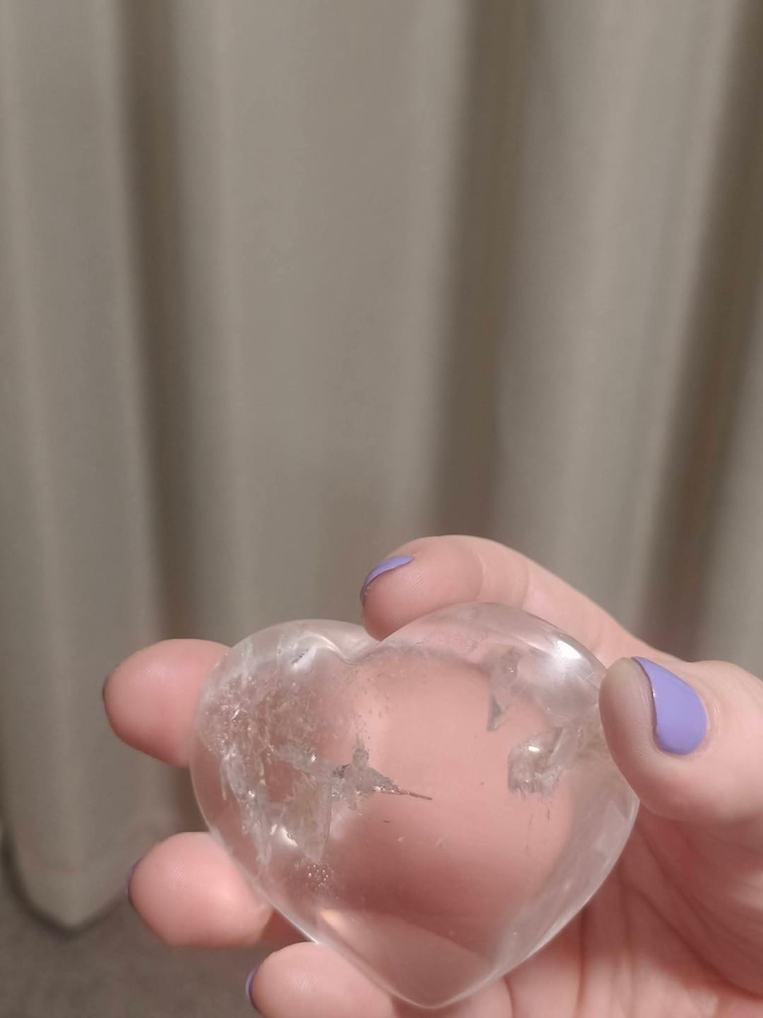 Customer photo review of A Clear Quartz Heart #3