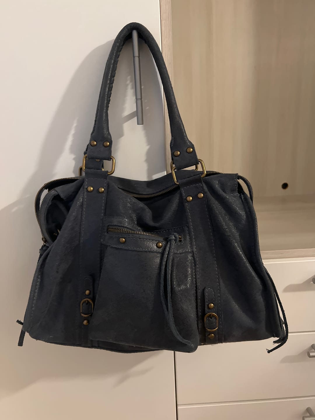 Customer photo review of It girl bag vintage blue
