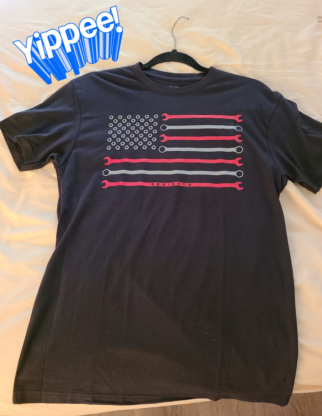 Customer photo review of 80Eighty® Wrench Flag Shirt