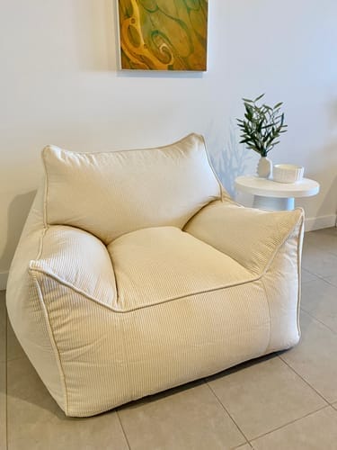 Customer photo review of DODO BEAN BAG - CORDUROY BABY PINK