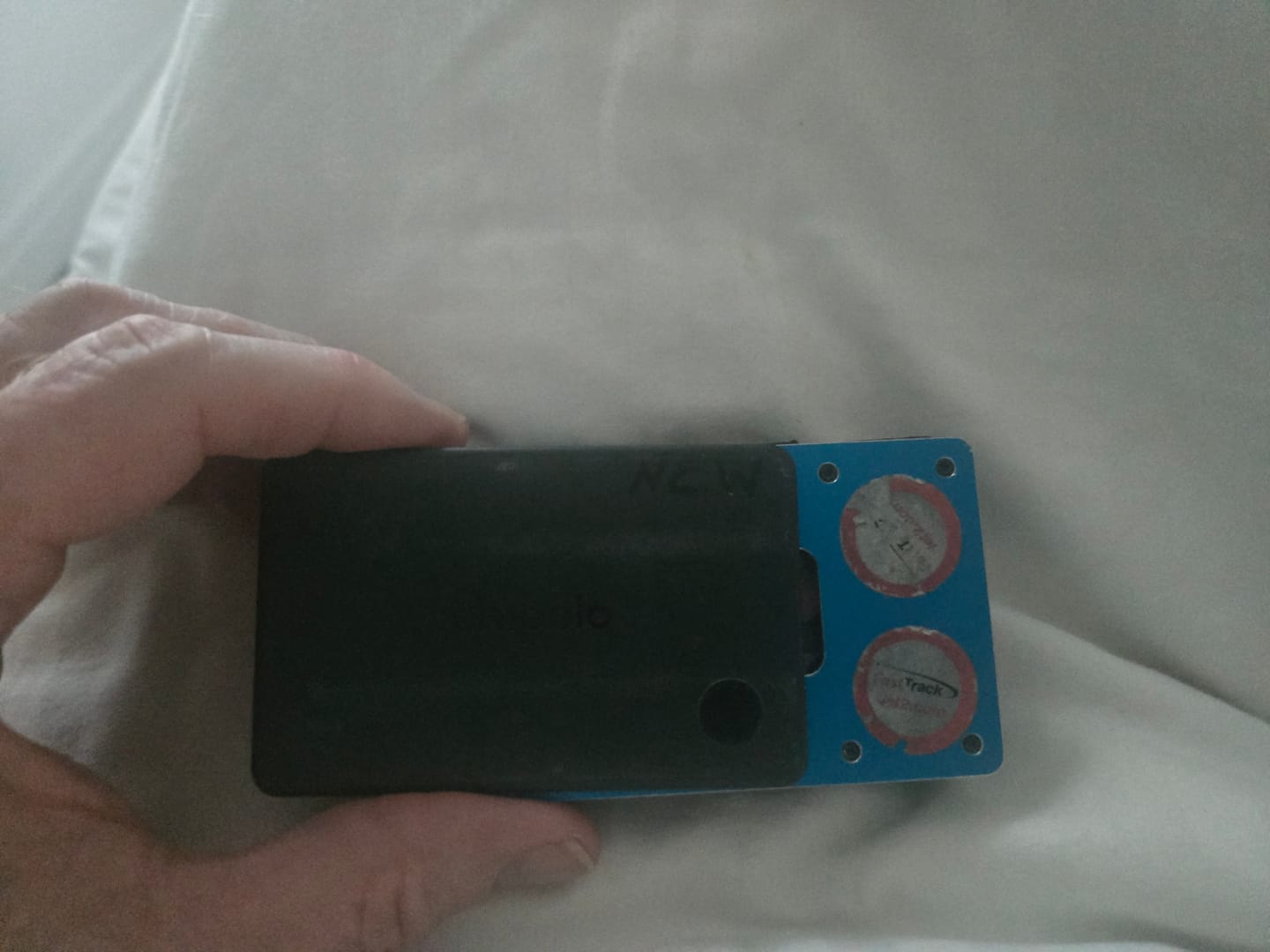 Customer photo review of Chipolo CARD | Rechargeable Wallet Tracker Card