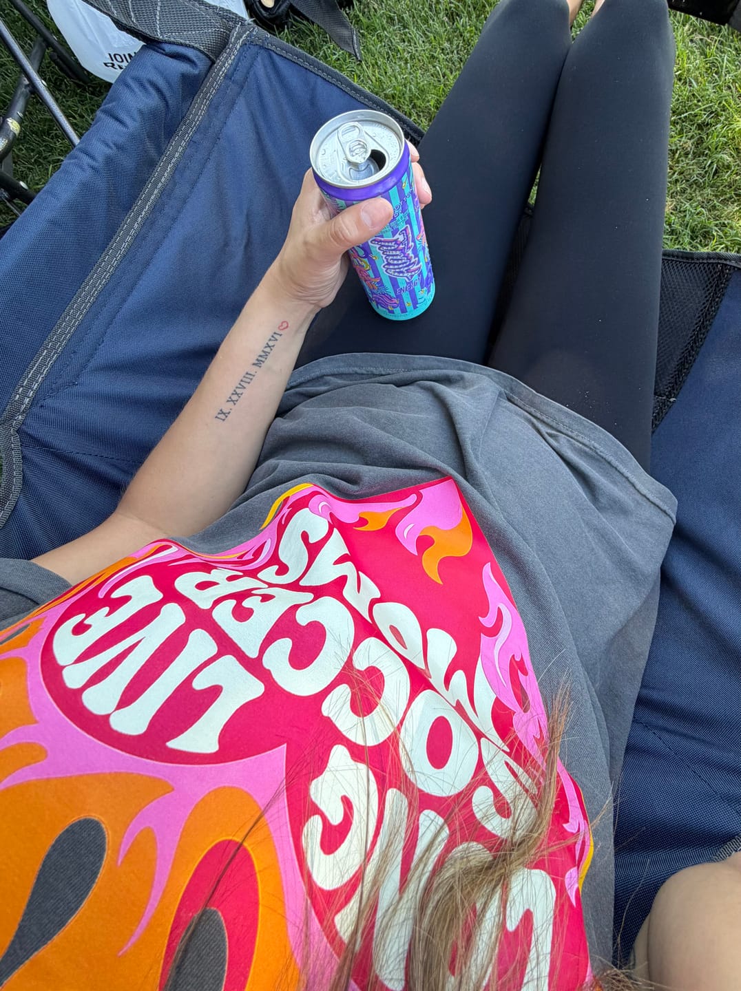 Customer photo review of Long Live Soccer Moms Comfort Color Tee- Pepper