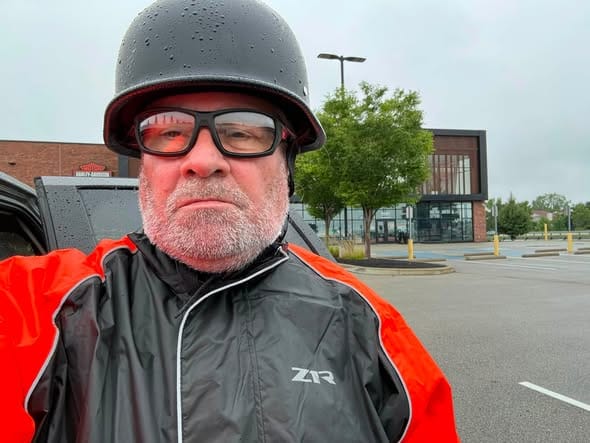 Customer photo review of Lightest German Style Mayan DOT Half Helmet - Matte Black