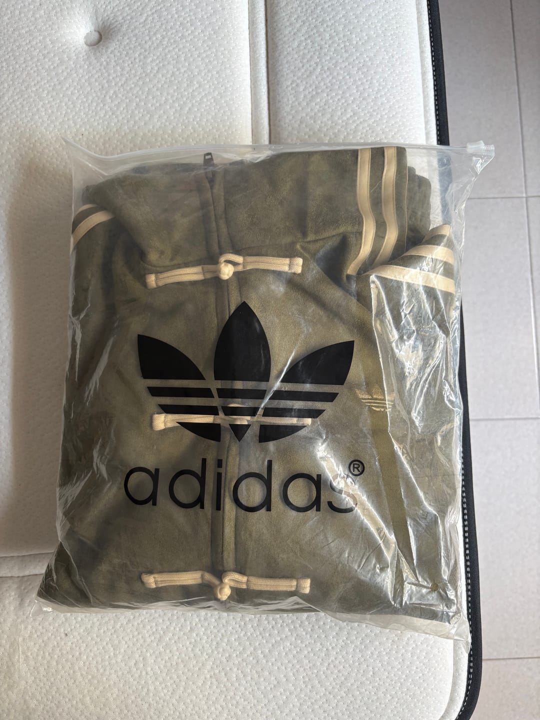 Customer photo review of Adidas Olive Green Chinese Snake New Year 2026 CNY Tang Track Jacket
