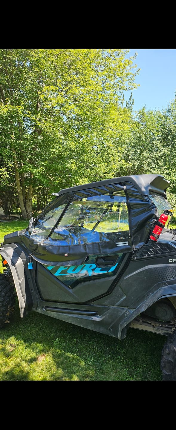 Customer photo review of Soft Cab Enclosure For zForce950 trail/Sport 800 Trail