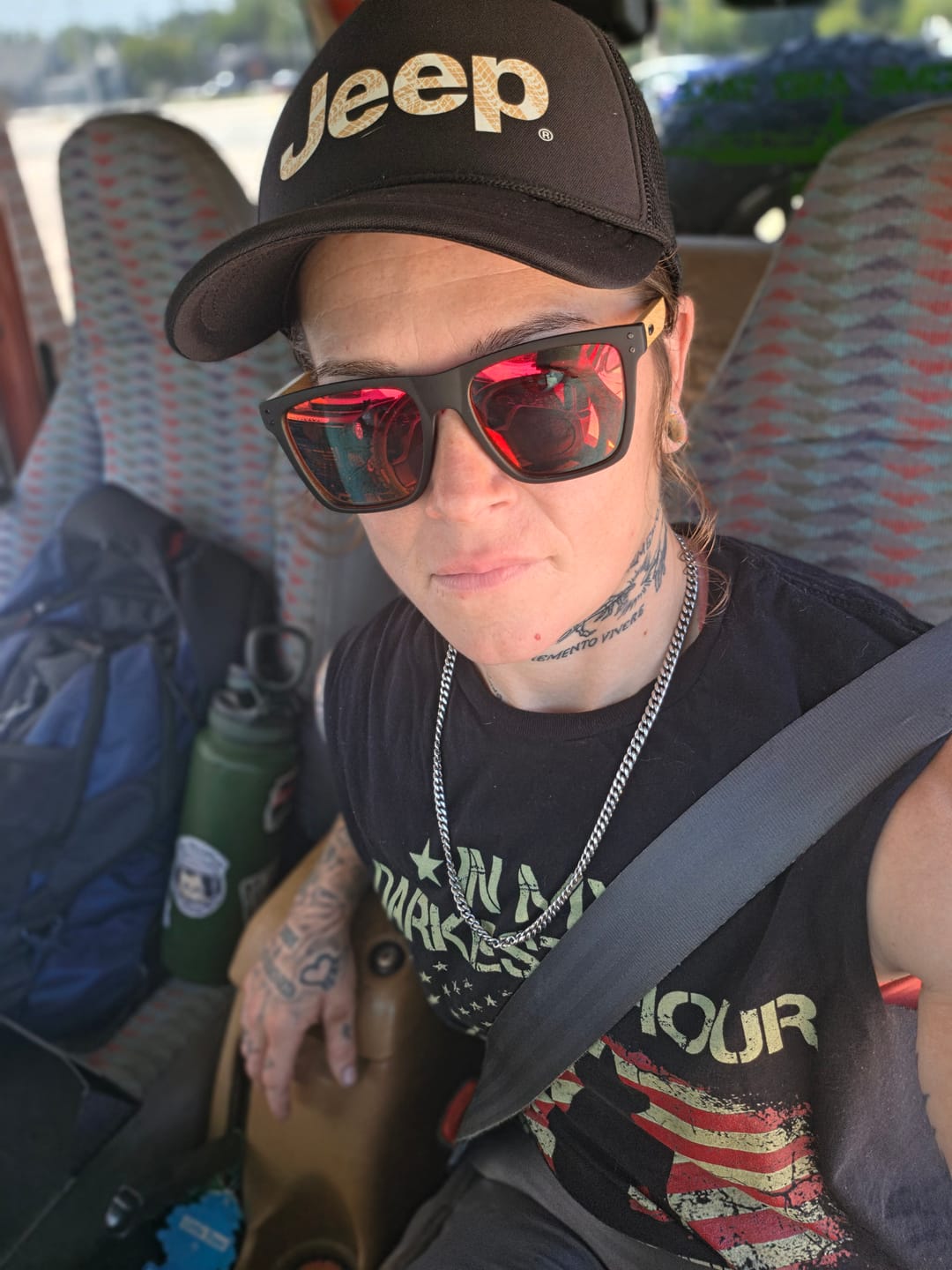 Customer photo review of 80Eighty® Polarized Bamboo Sunglasses - Red