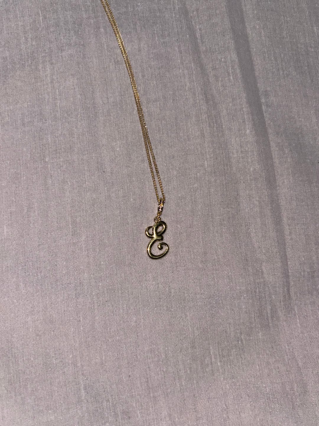 Customer photo review of Collar Inicial Cursiva