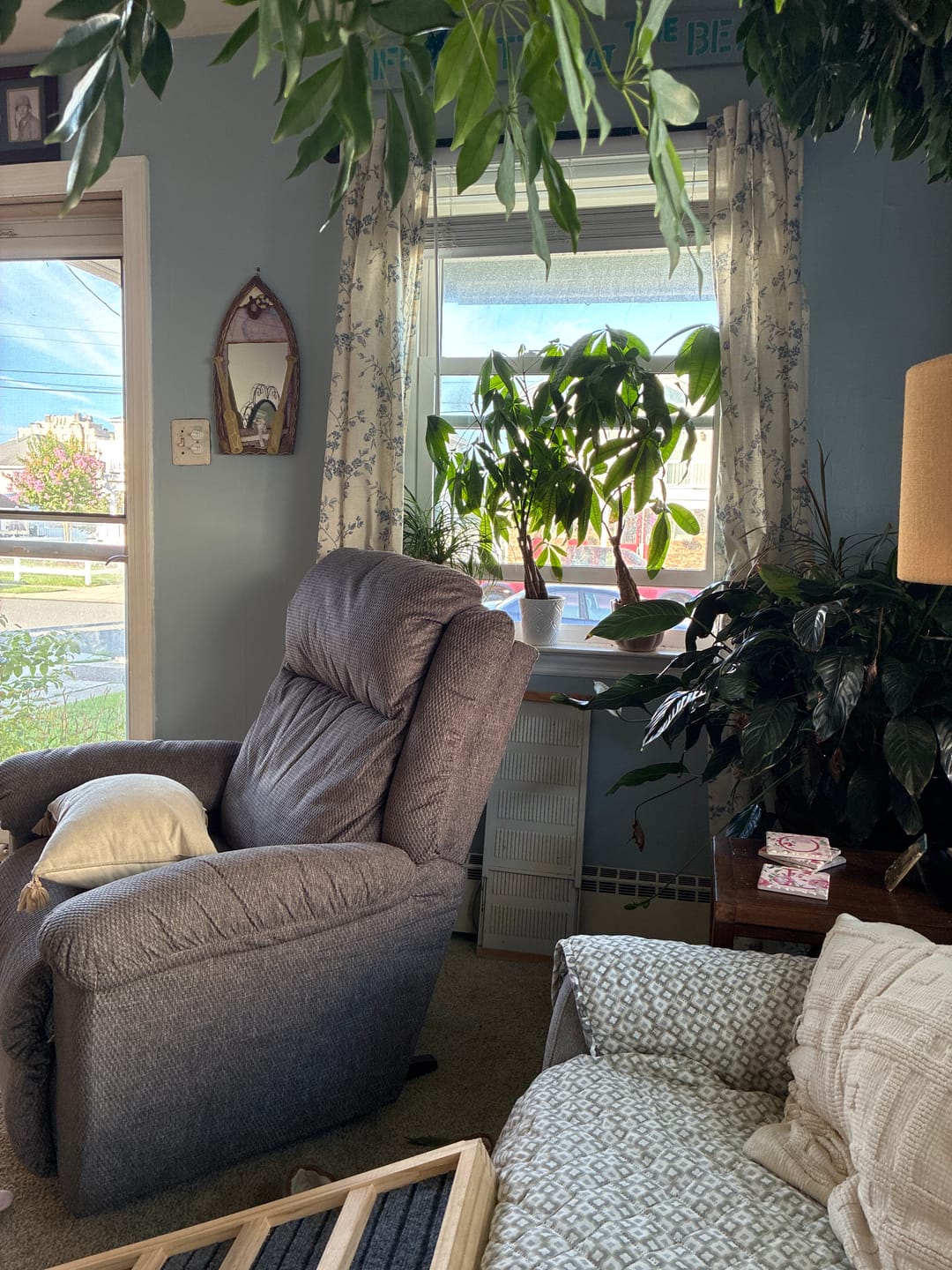 Customer photo review of Vine Blossom Linen Blend Curtains