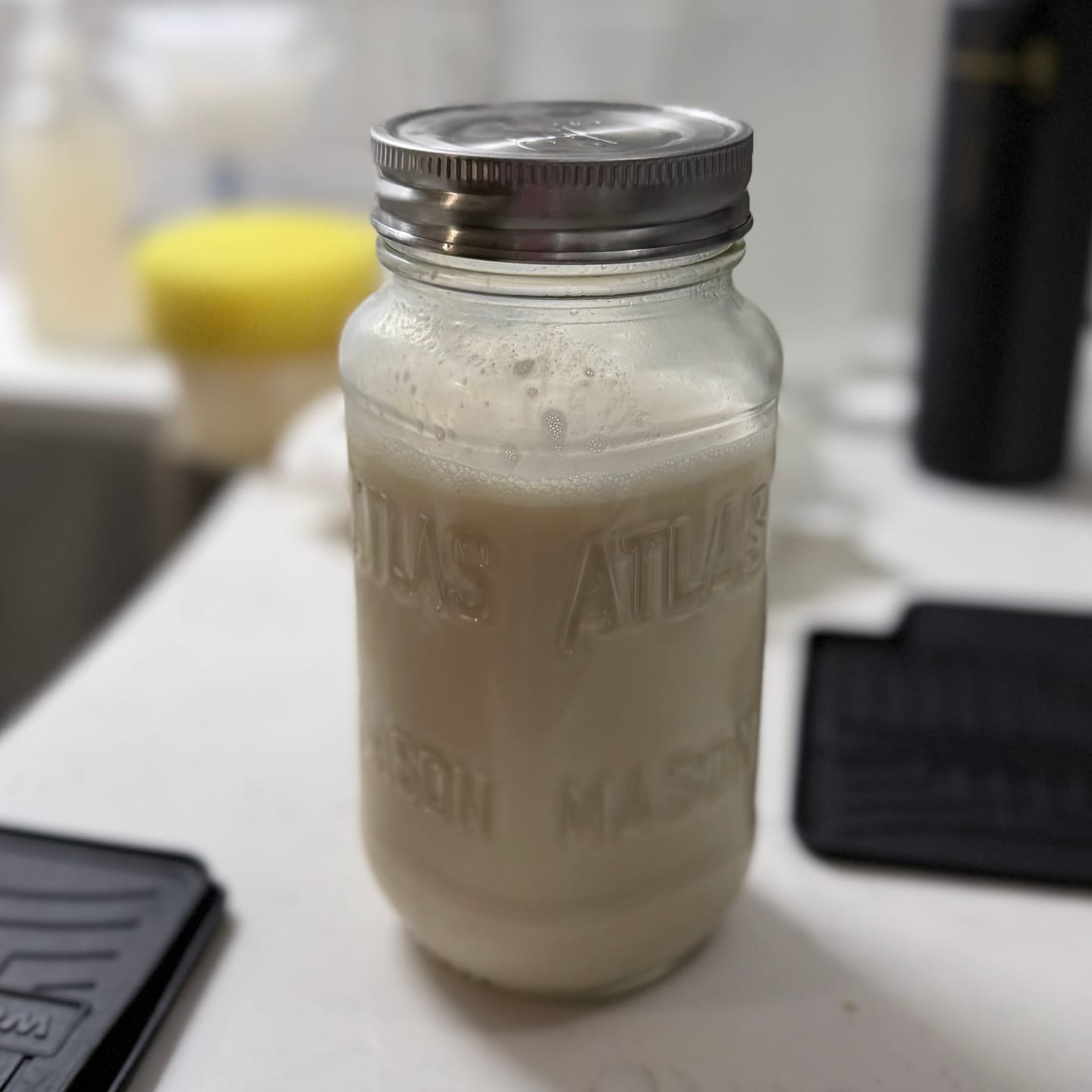 Customer photo review of Whey Protein Isolate with Organic Vanilla