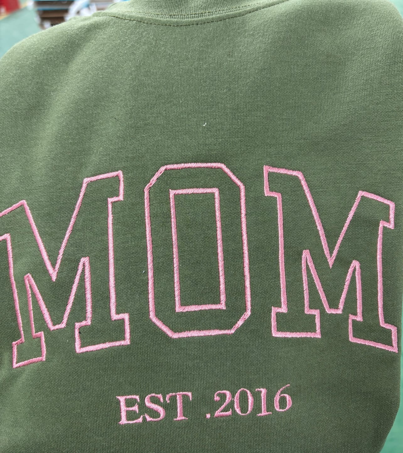 Customer photo review of Custom Embroidered Comfort Colors Grandma and Grandpa Sweatshirt, Gift for Grandma/Grandpa