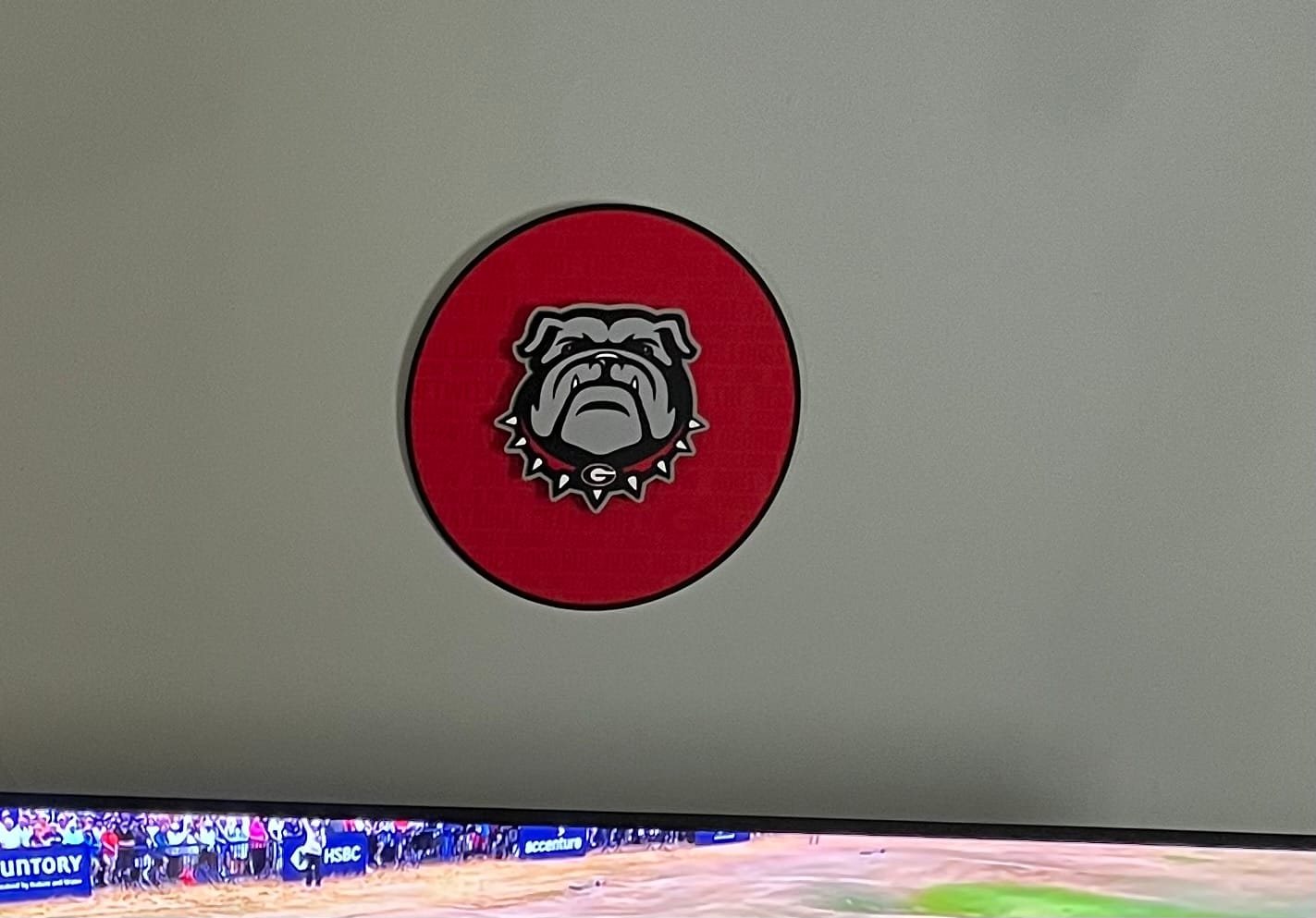 Customer photo review of Georgia Bulldogs "UGA" CRAFT SERIES 3D Embossed Metal Wall Art