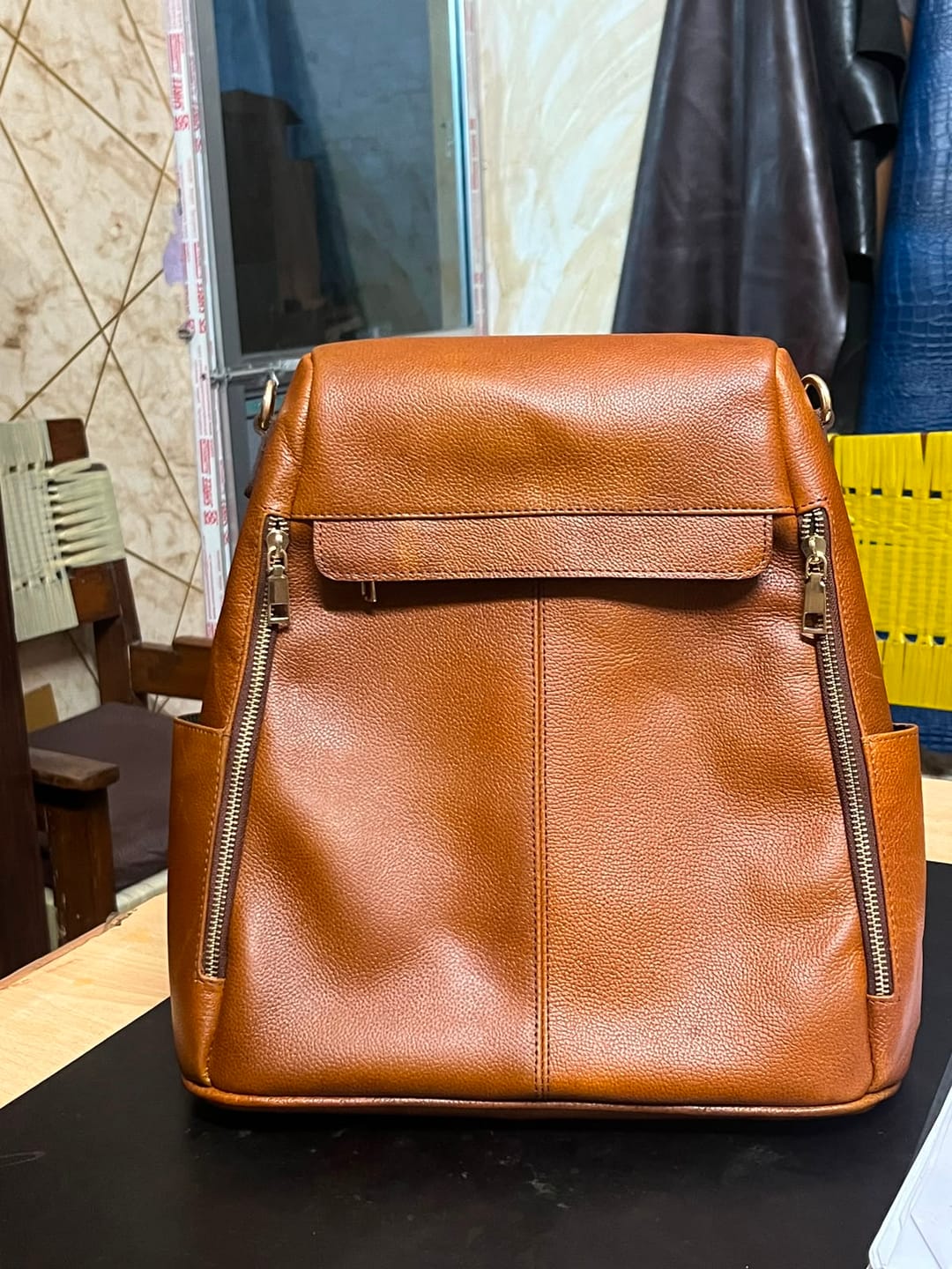 Customer photo review of The Lila | Pebbled Leather Shoulder Bag