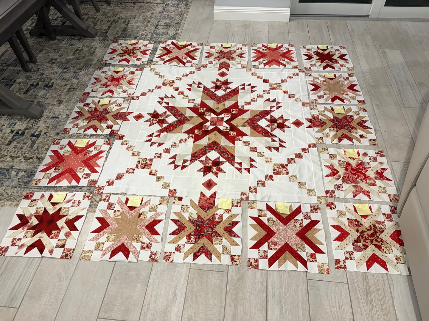 Customer photo review of True Fabrics - En Rouge - Fabric by the yard