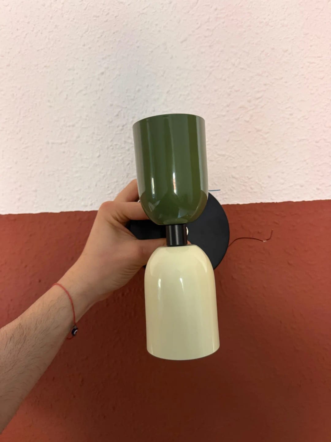 Customer photo review of Cylinder LED Wall Sconce, Two-Light Iron Fixture, Minimalist Design