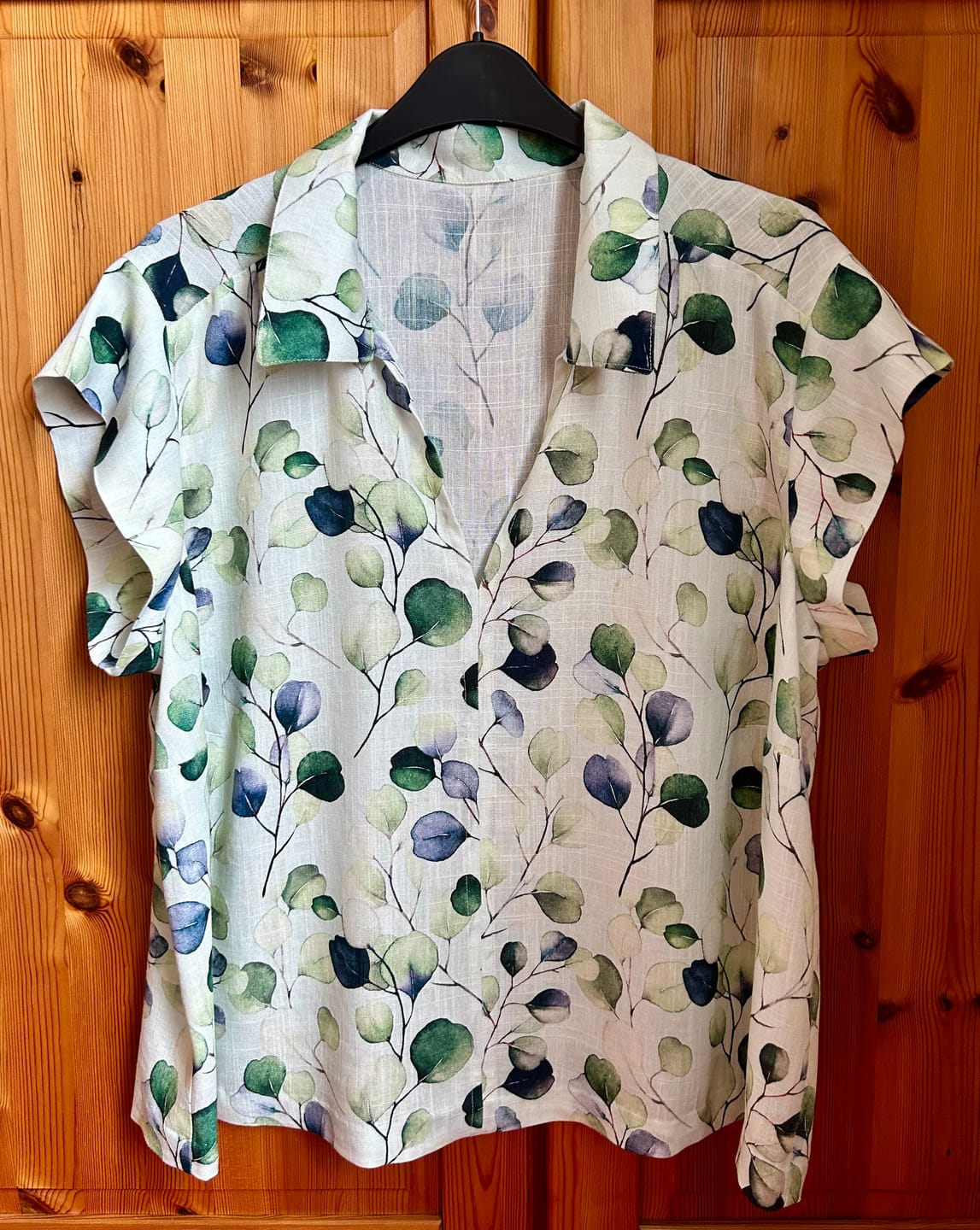 Customer photo review of Petal and Vine Linen Viscose Fabric